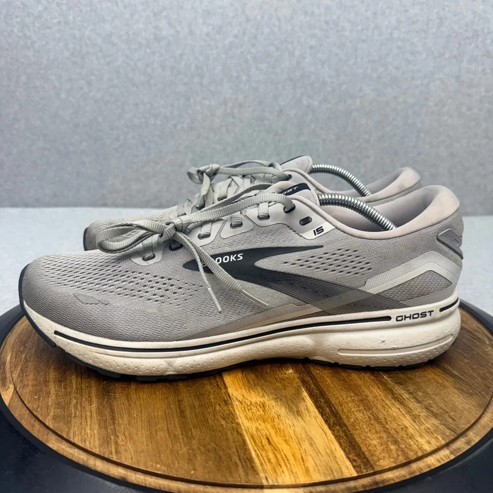 Brooks Ghost 15 Mens Grey Running Shoes 1103931D098 Size 12.5 D